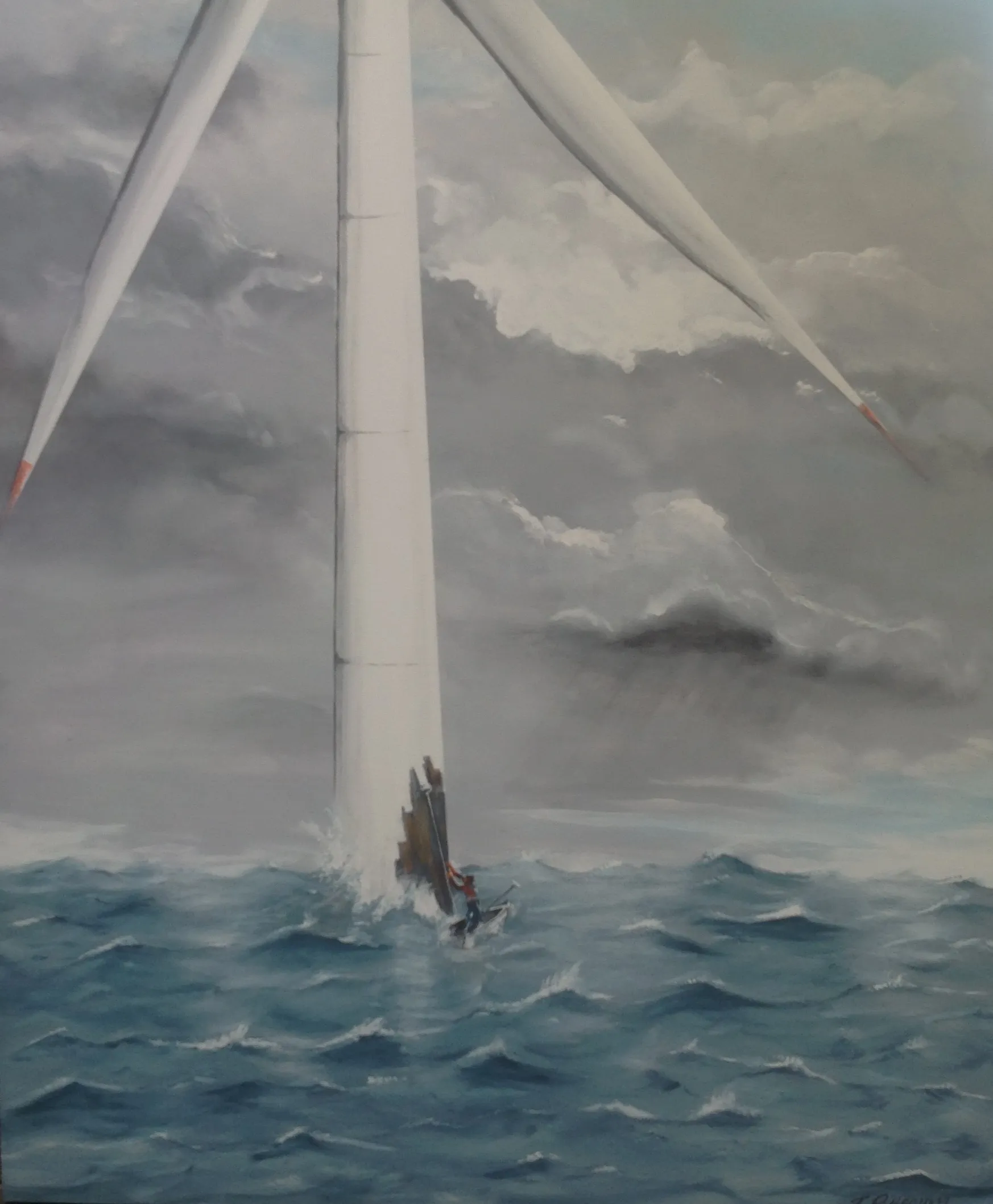 Maleri nr 16 100 cm X 120 cm
